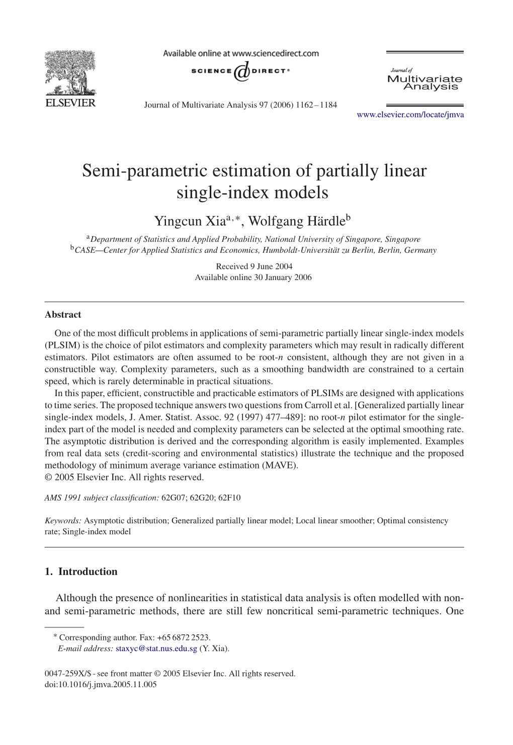 Semi-Parametric Estimation of Partially Linear Single-Index Models