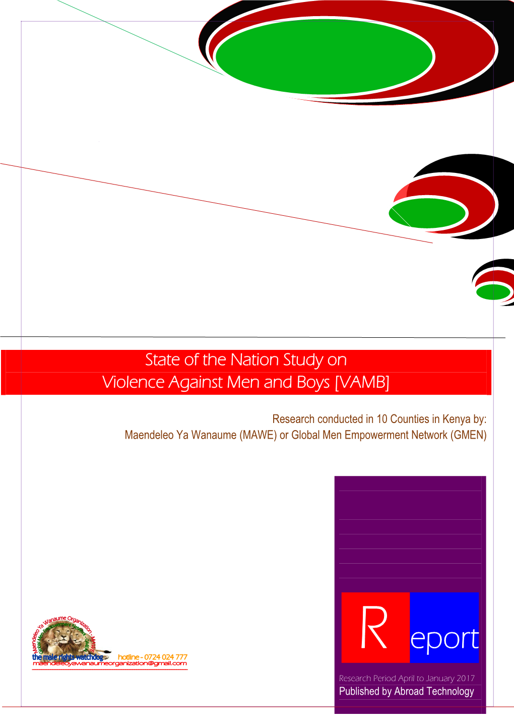 State of the Nation Study on Violence Against Men and Boys [VAMB]