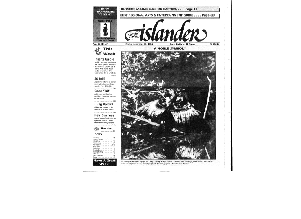 This Week's Islander Are Three Special Inserts— a Christmas Gift Guide, a B.I.G