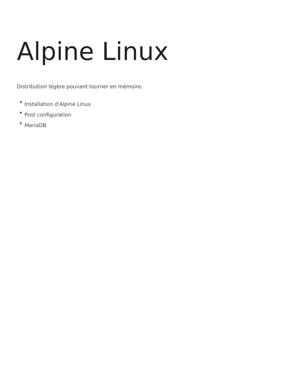 Alpine Linux