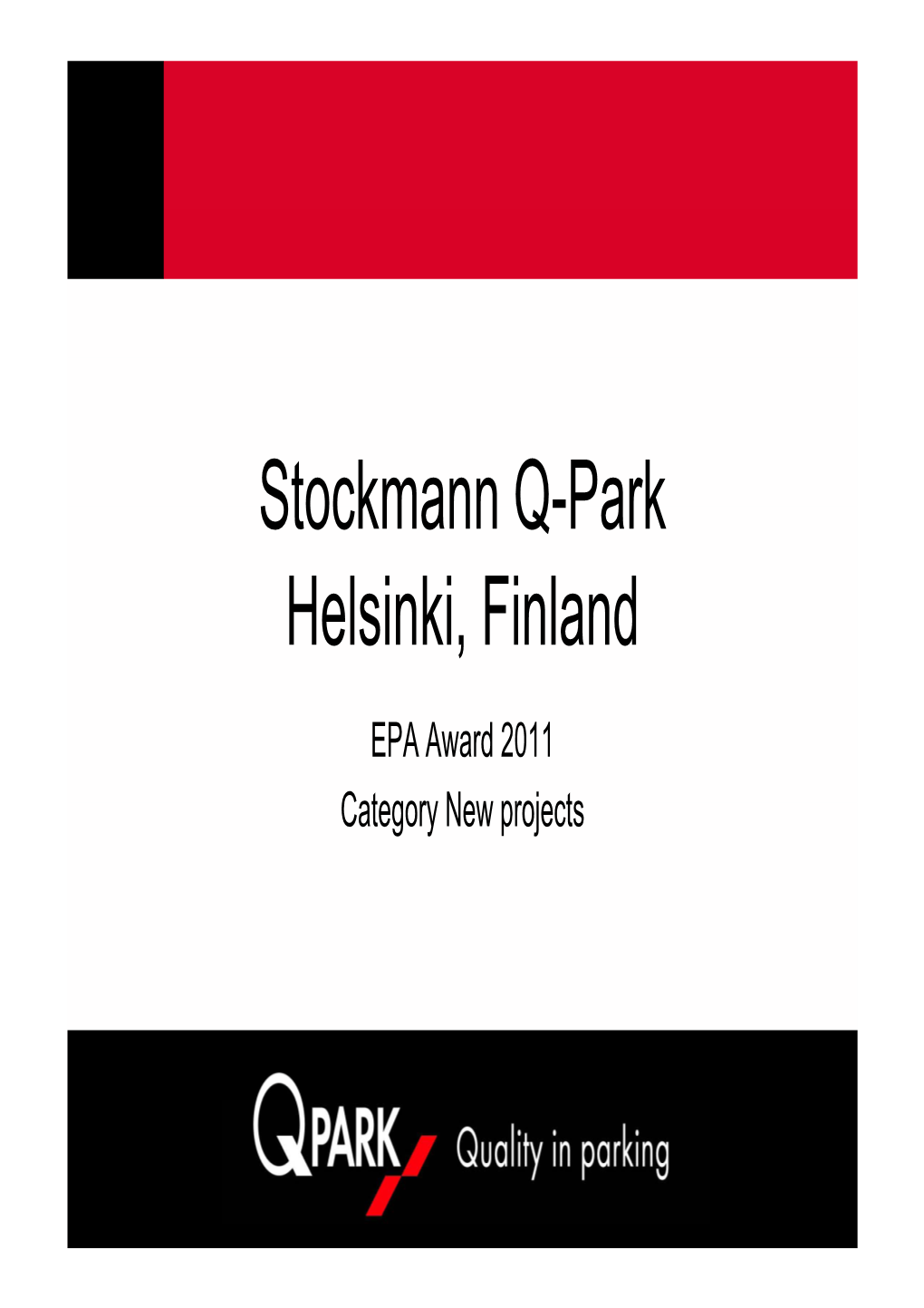 Stockman, Q-Park, Helsinki, Finnland