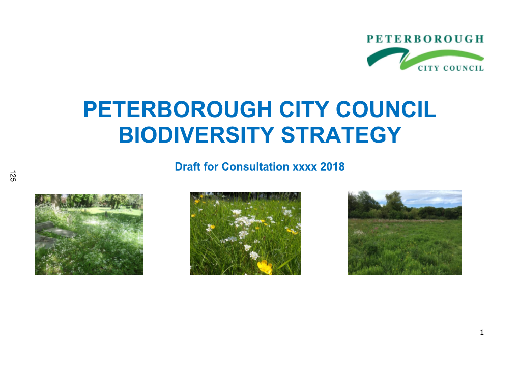 Peterborough City Council Biodiversity Strategy
