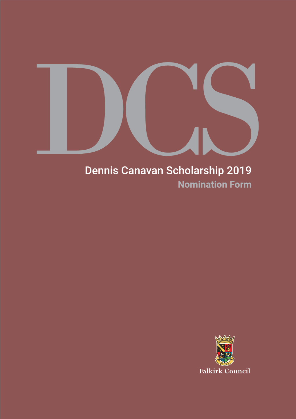 Dennis Canavan Scholarship Form 2019