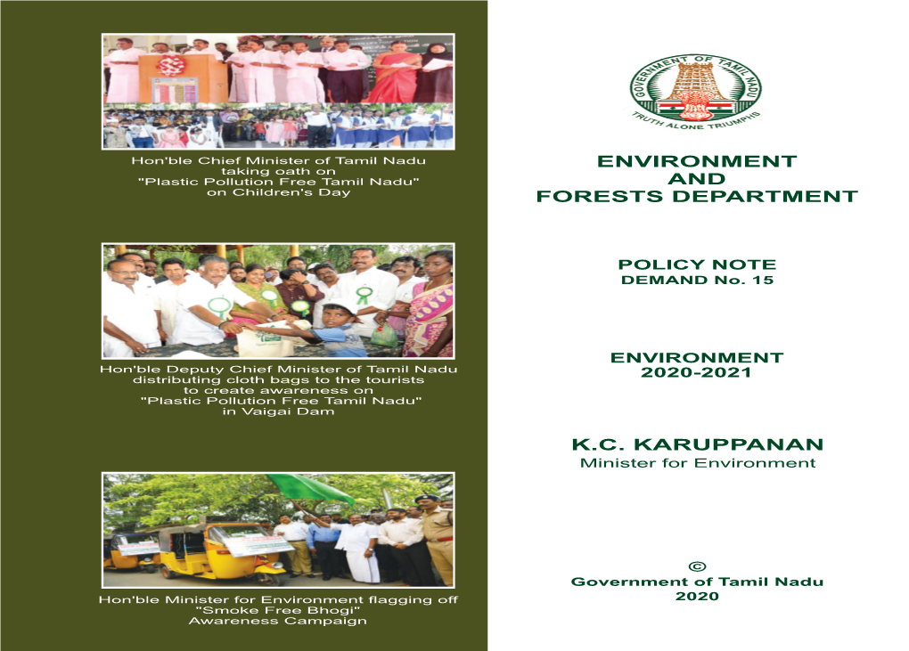 Environment and Forests Department K.C. Karuppanan