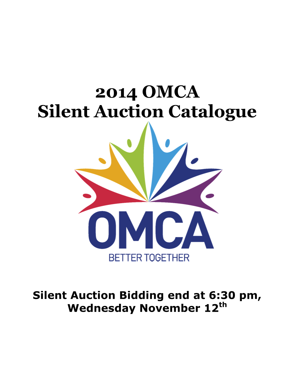 2014 OMCA Silent Auction Catalogue