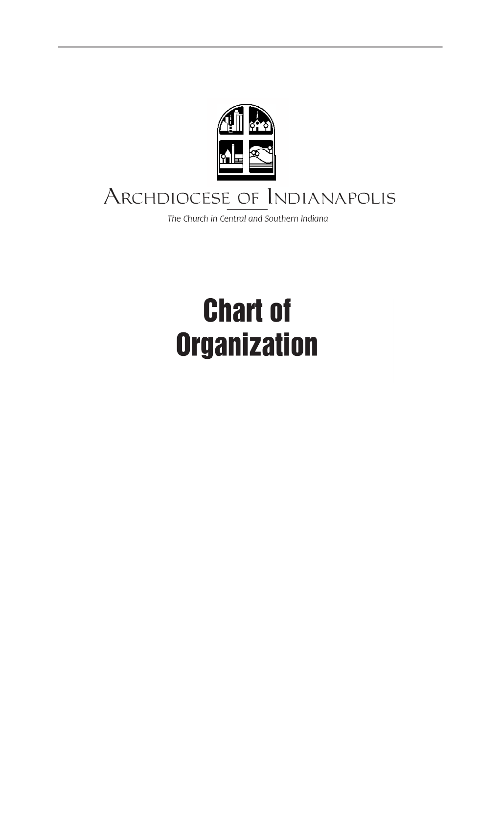 Chart of Organization Archdiocese of Indianapolis