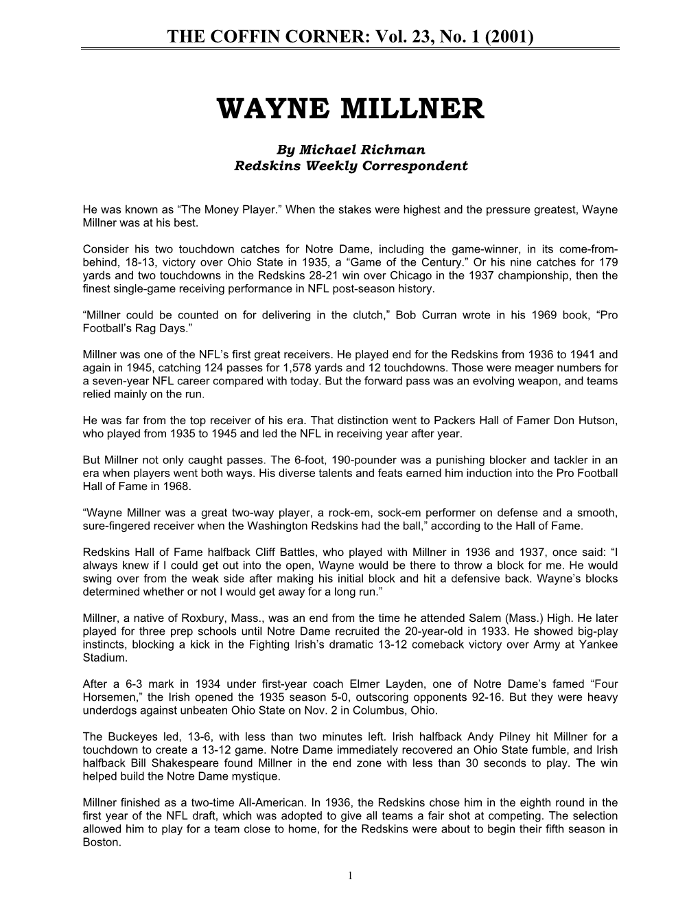 Wayne Millner