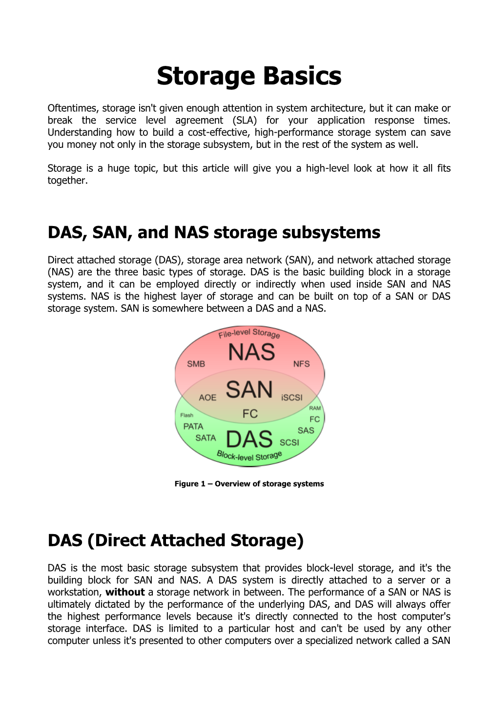 Storage Basics