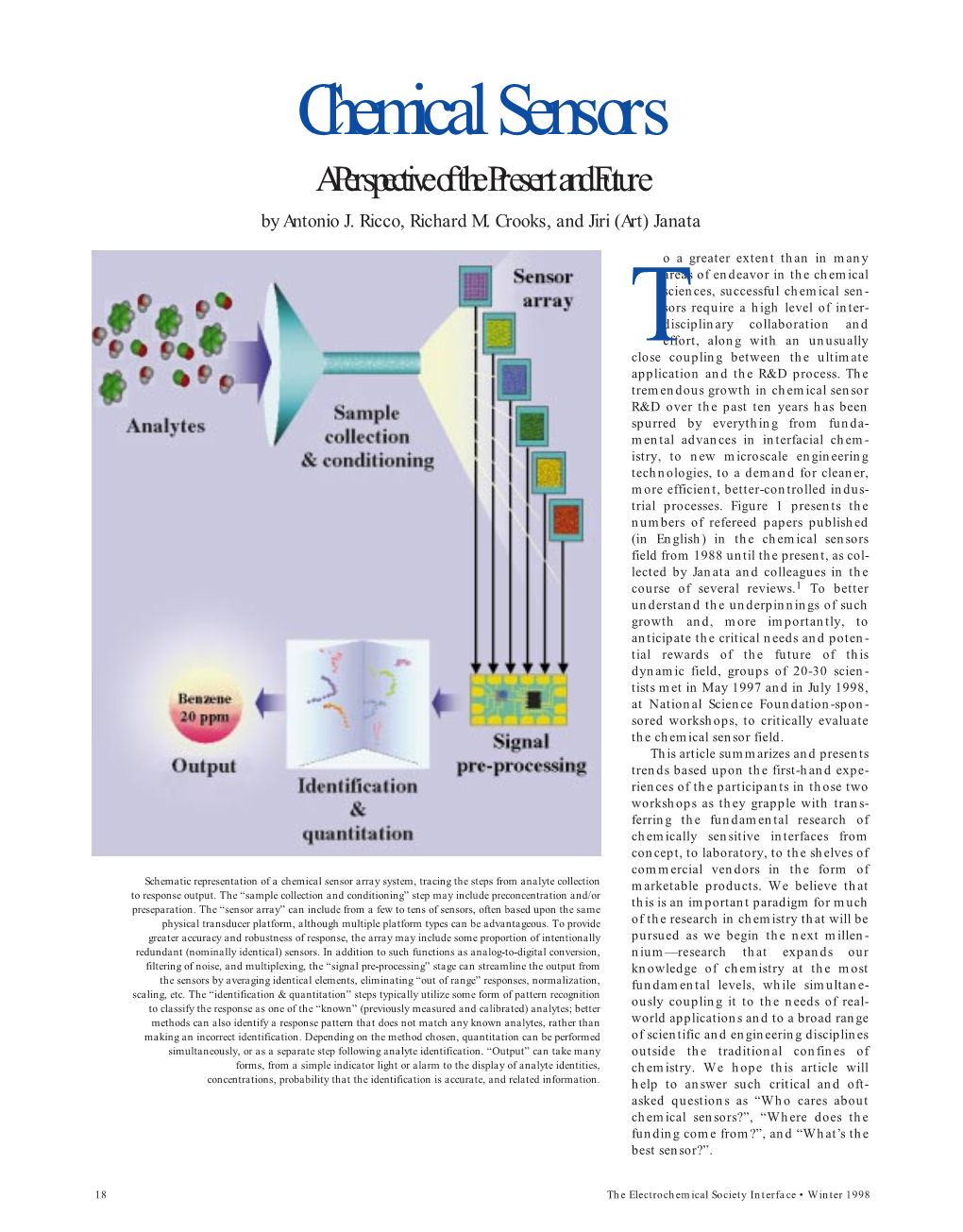 Chemical Sensors a Perspective of the Present and Future by Antonio J