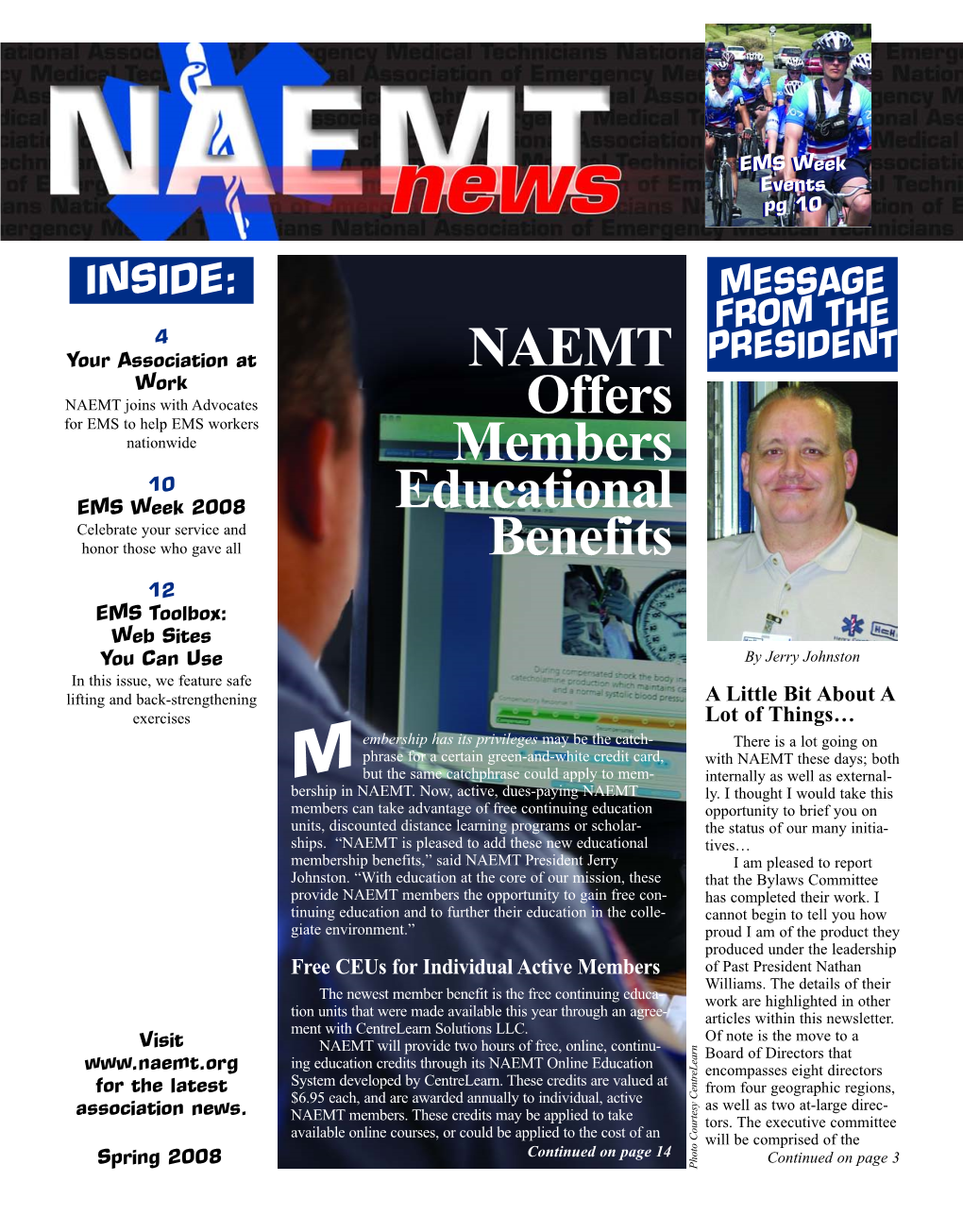 NAEMT Offers Members Educational Benefits