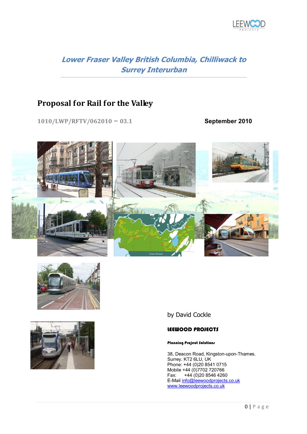 Proposal for Rail for the Valley