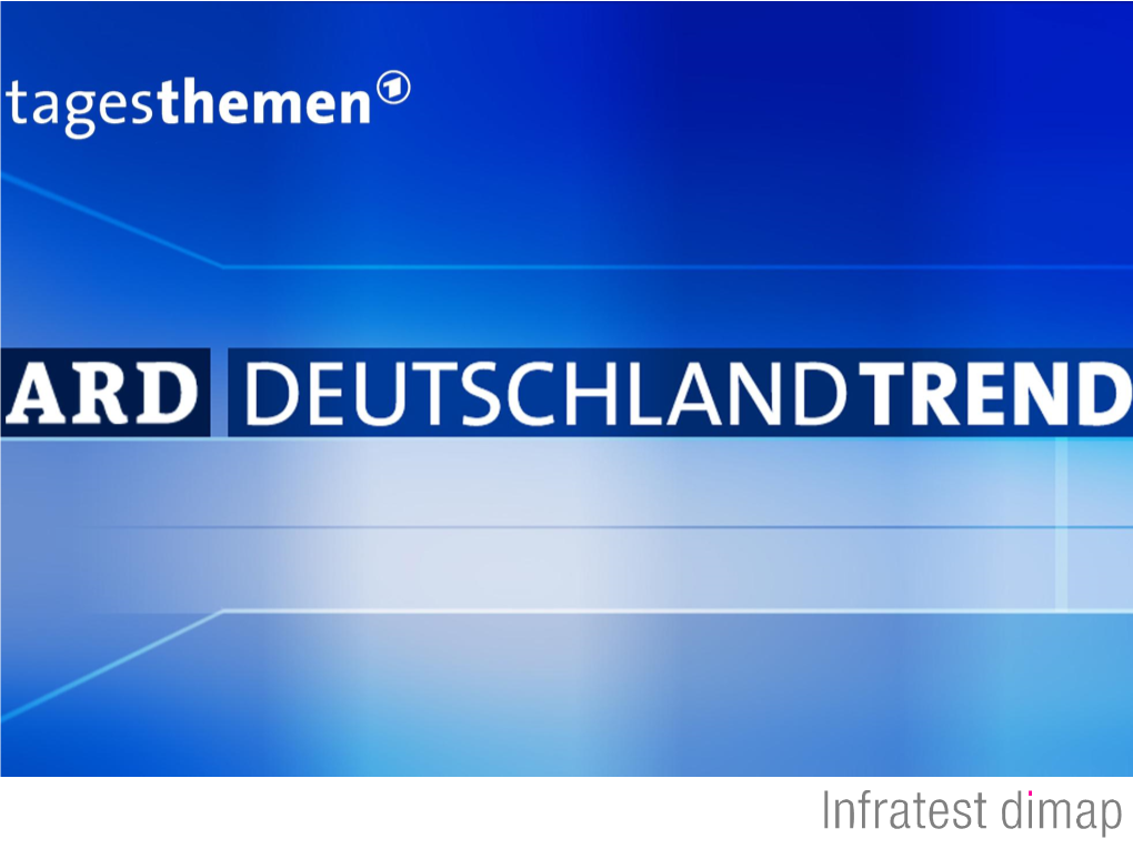 ARD-Deutschlandtrend: Oktober 2012 Untersuchungsanlage