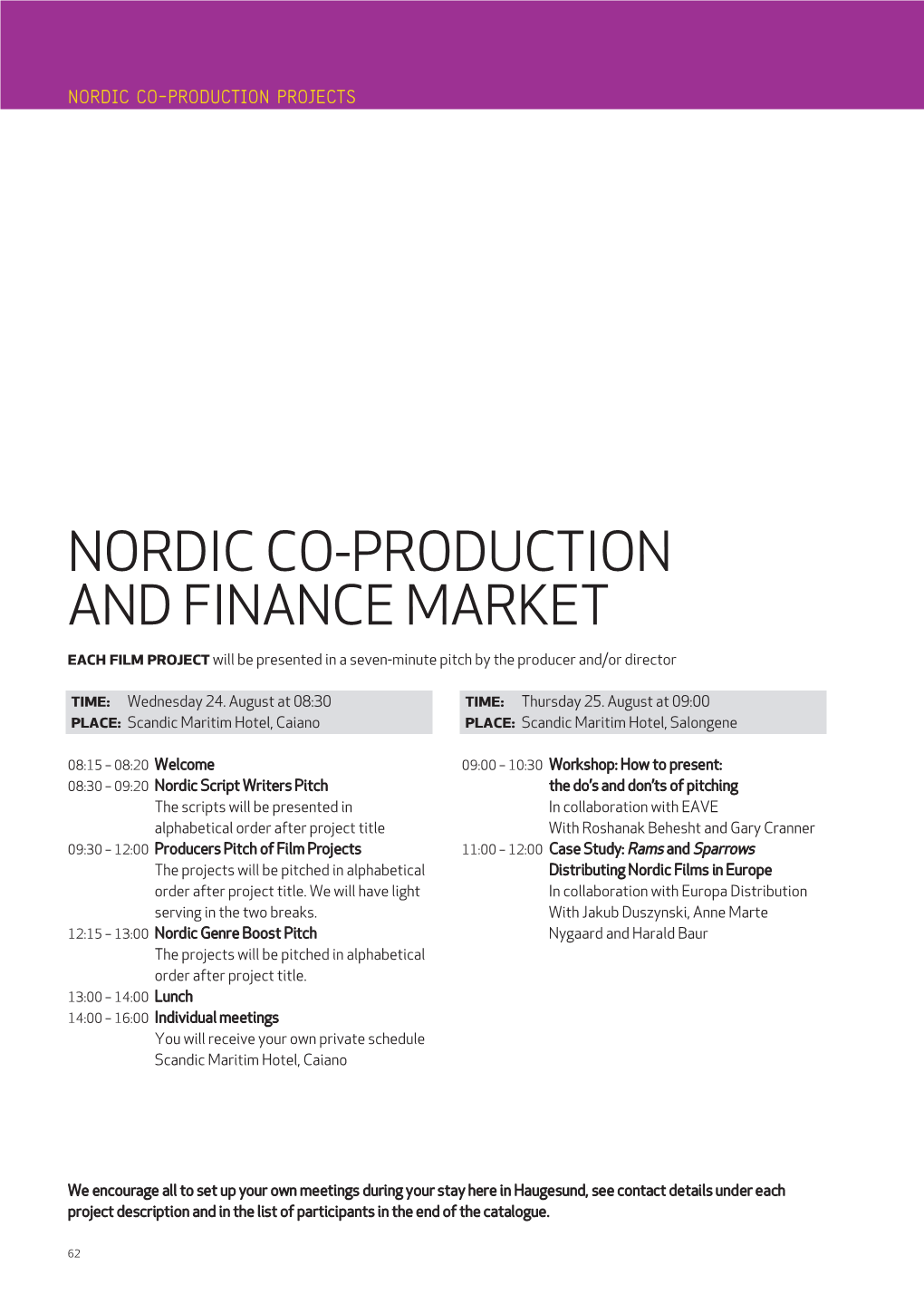 Nordic Co-Production and Finance Market
