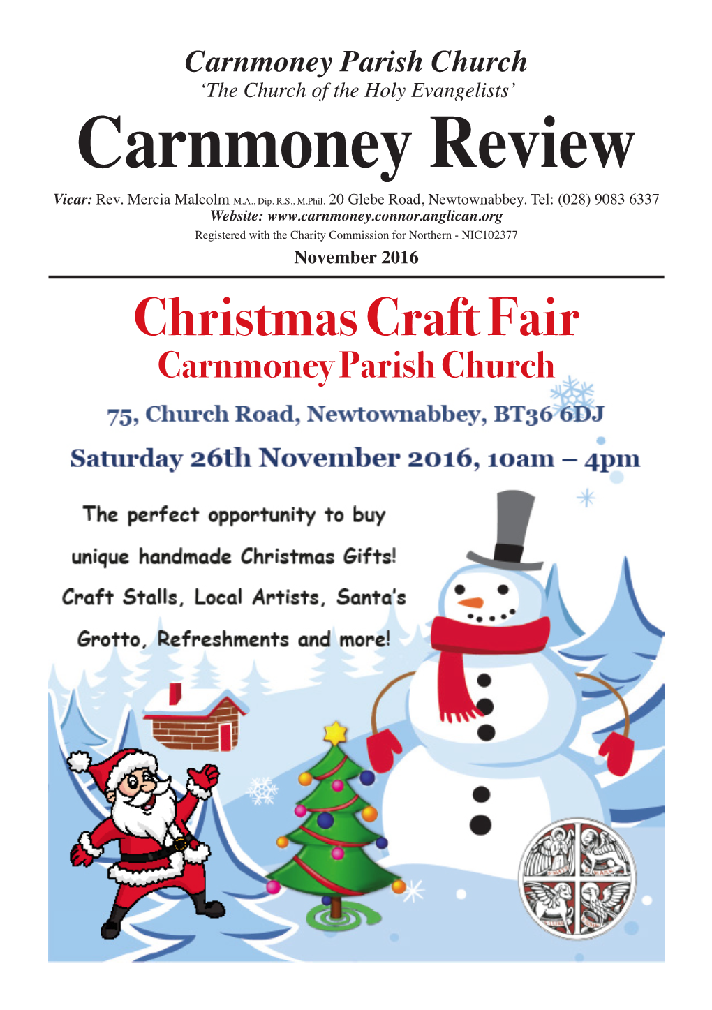 November 2016 Christmas Craft Fair Carnmoney Parish Church 2 in This Month’S Issue