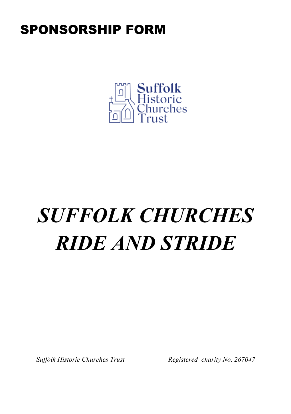 Suffolk Churches Ride and Stride