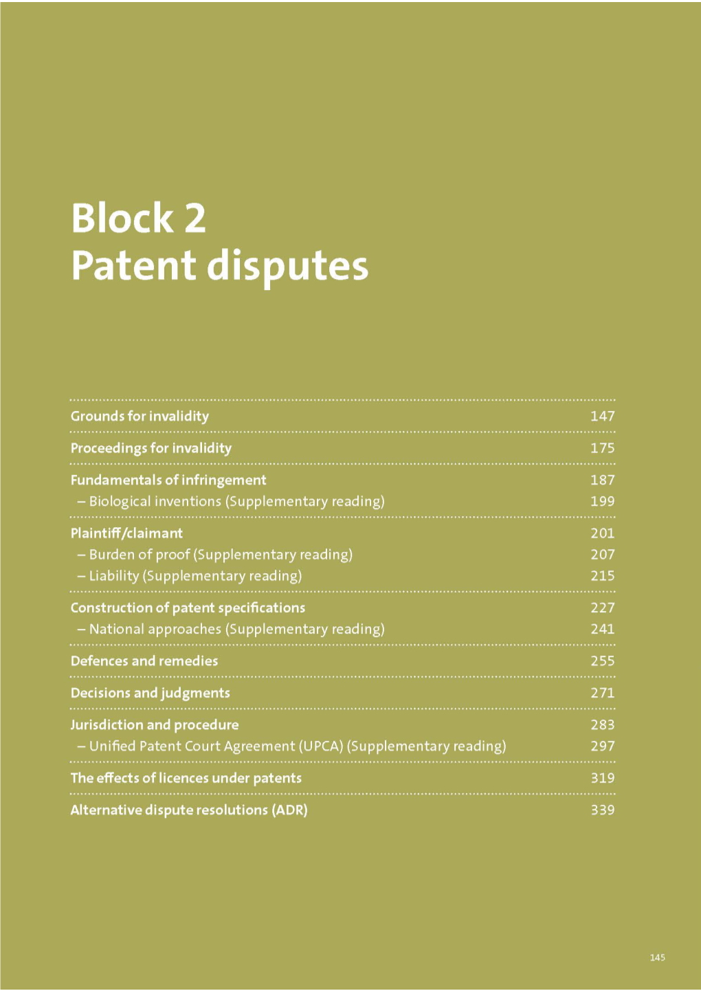 Patent Litigation A-Z: Block 2