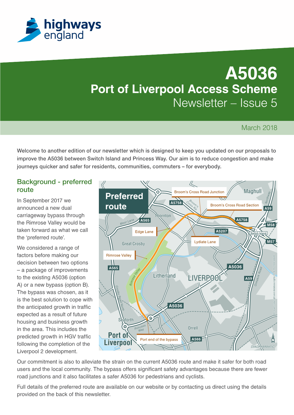 Port of Liverpool Access Scheme Newsletter – Issue 5