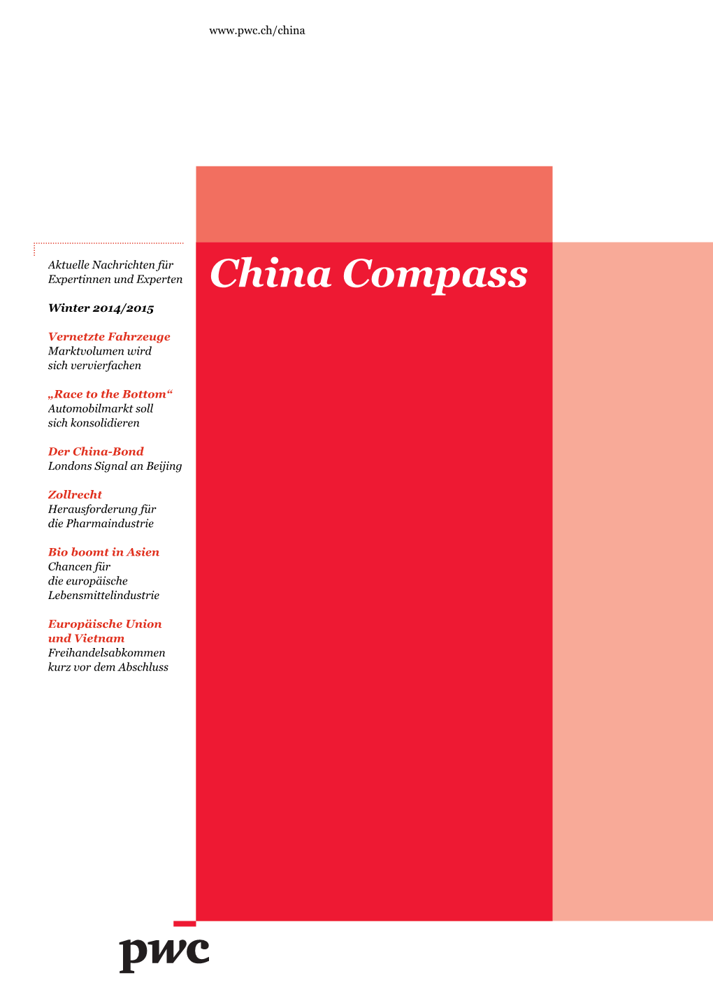 China Compass, Winter 2014/2015, Ausgabe Schweiz