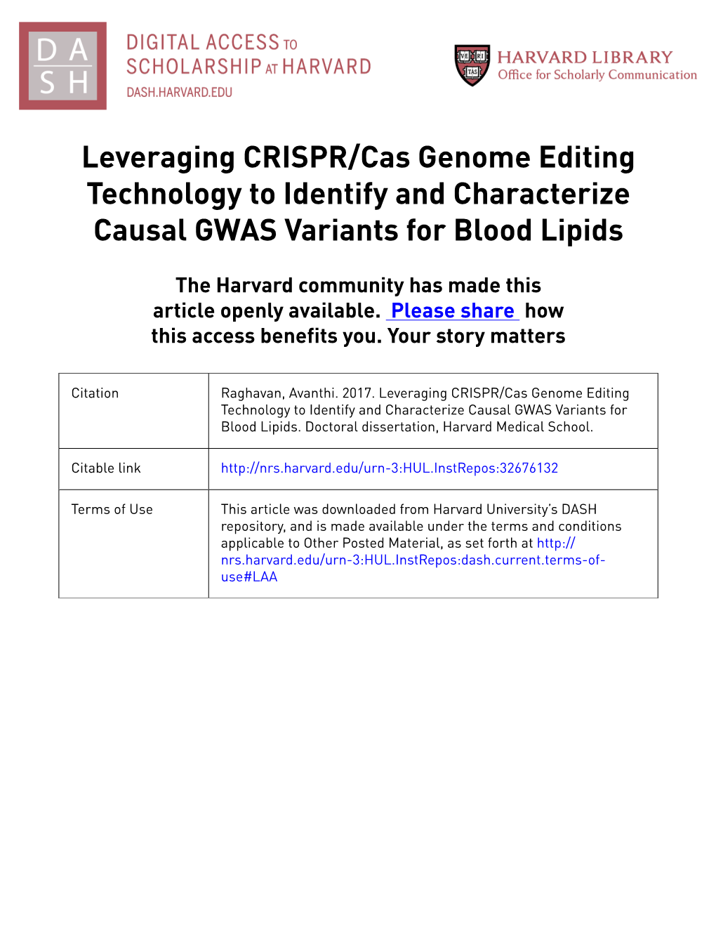 Leveraging CRISPR/Cas Genome Editing Technology to Identify and Characterize Causal GWAS Variants for Blood Lipids