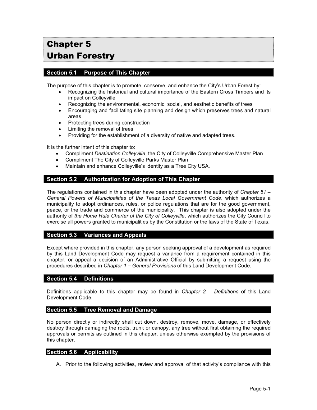 Chapter 5 Urban Forestry