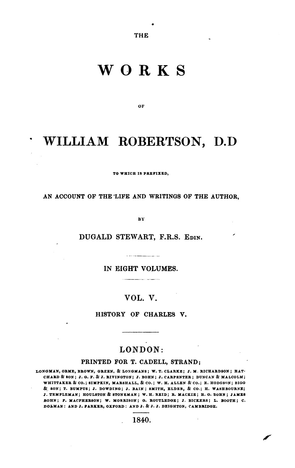 William Robertson, D.D