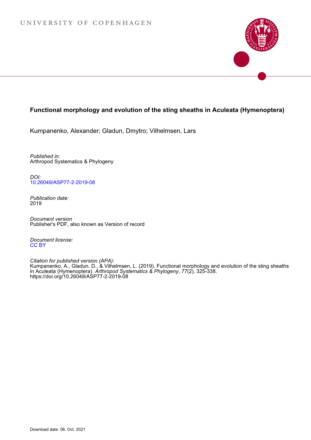 Functional Morphology and Evolution of the Sting Sheaths in Aculeata (Hymenoptera)