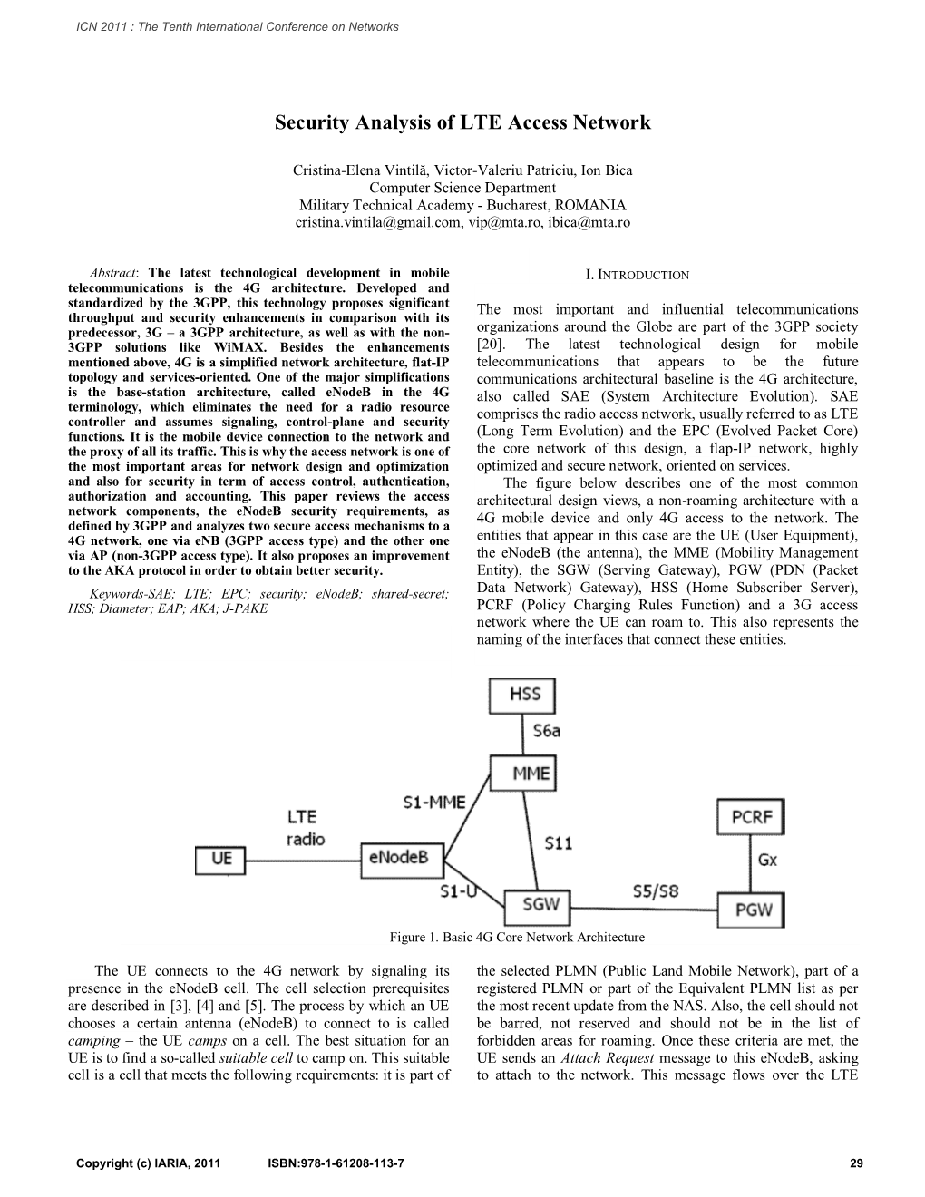 Security Analysis of LTE Access Network