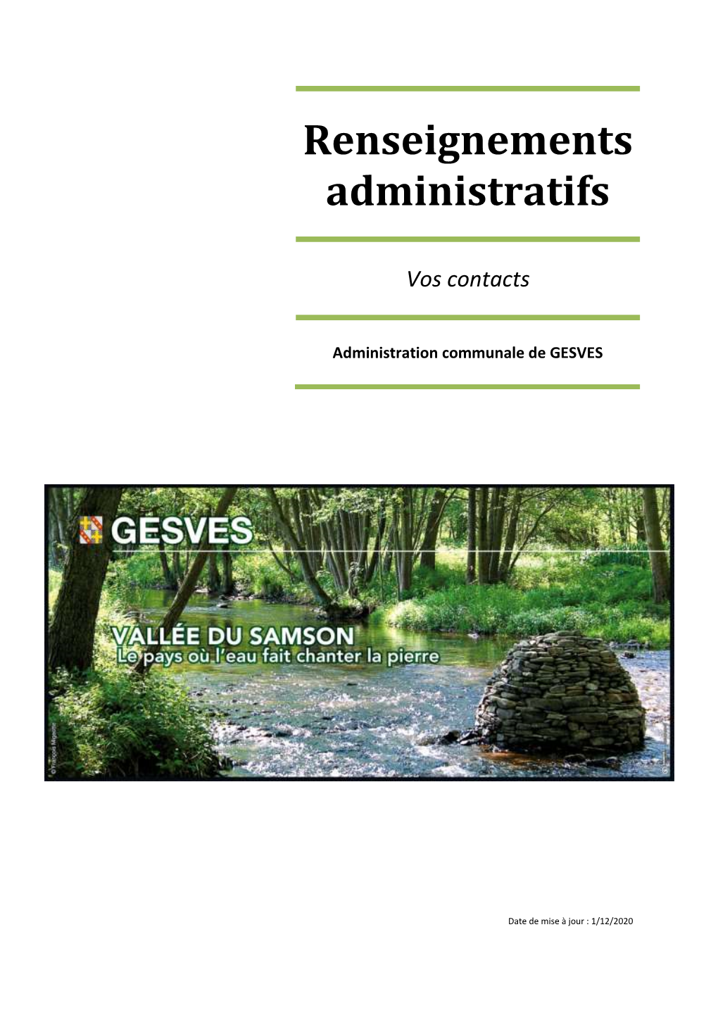 Renseignements Administratifs