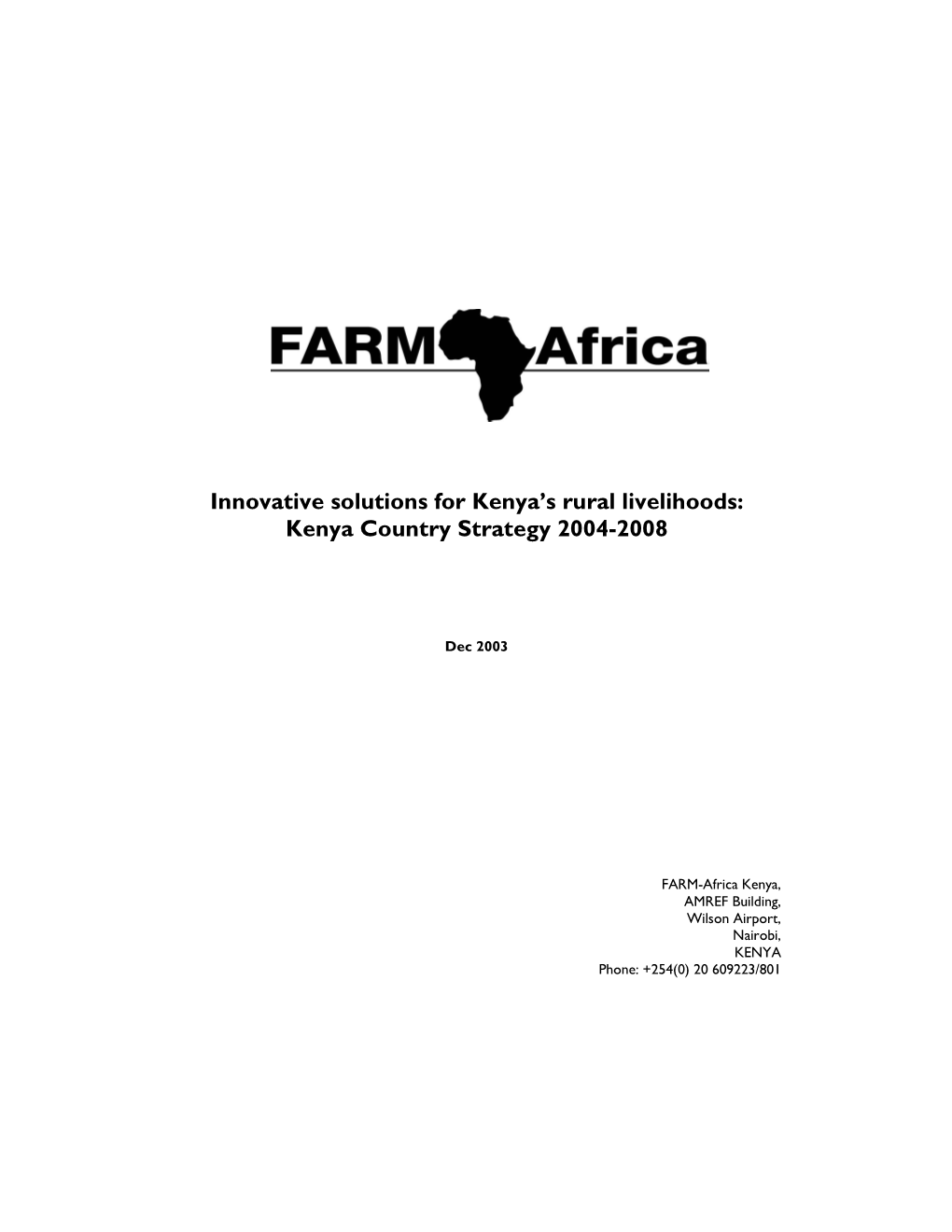Farm Africa : Kenya