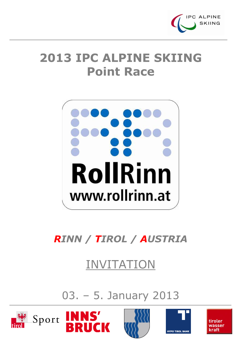 2013 IPC ALPINE SKIING Point Race