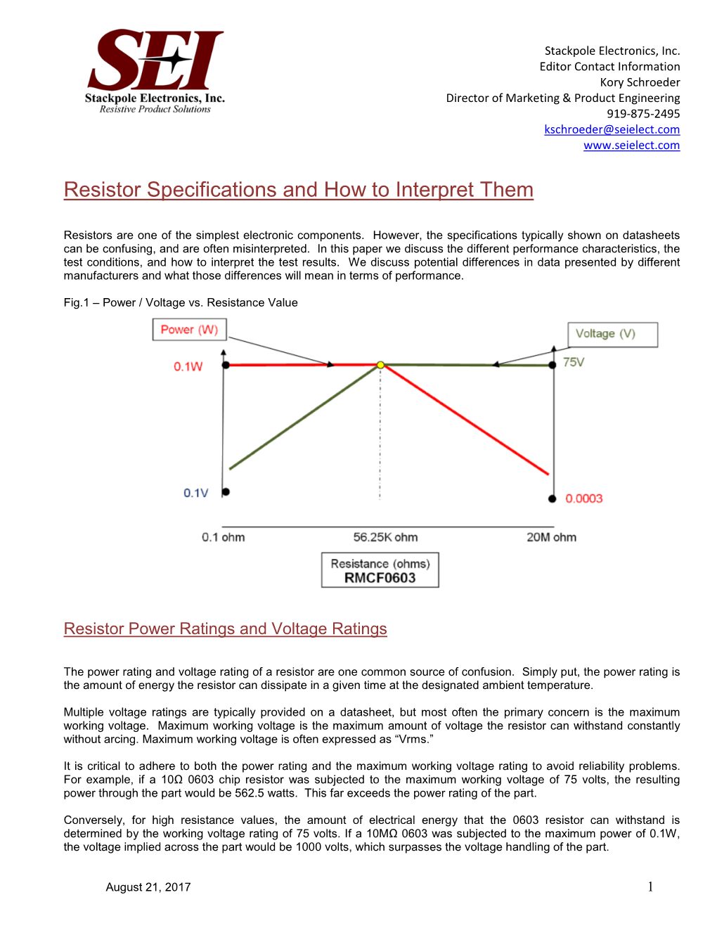 Resistor Specifications and How to Interpret Them