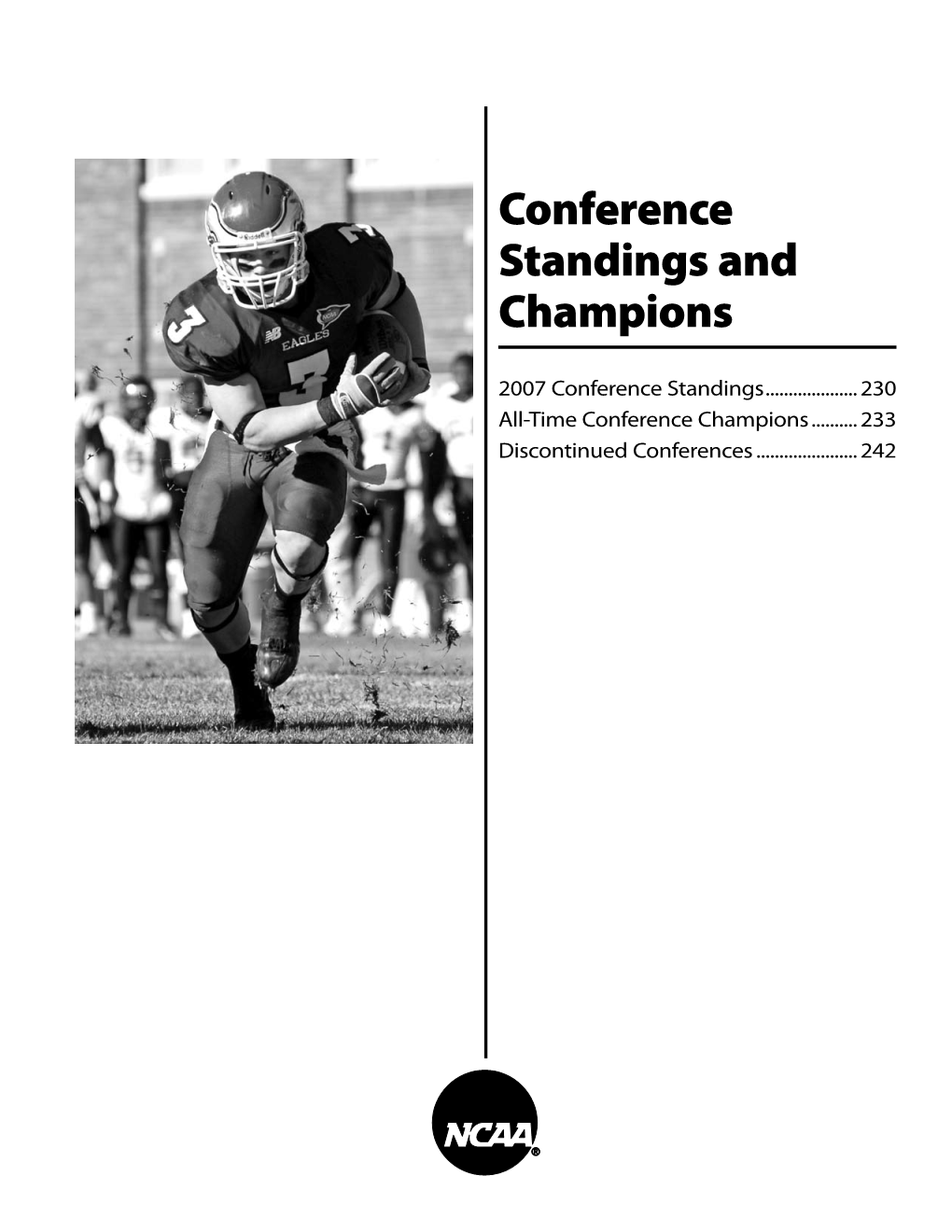 NCAA Division II-III Football Records (Conference Standings and Champs)