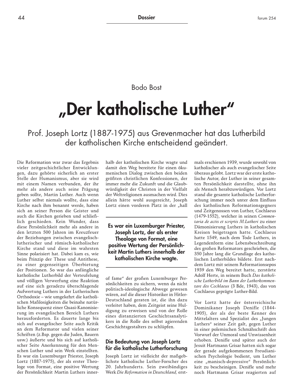 „Der Katholische Luther“