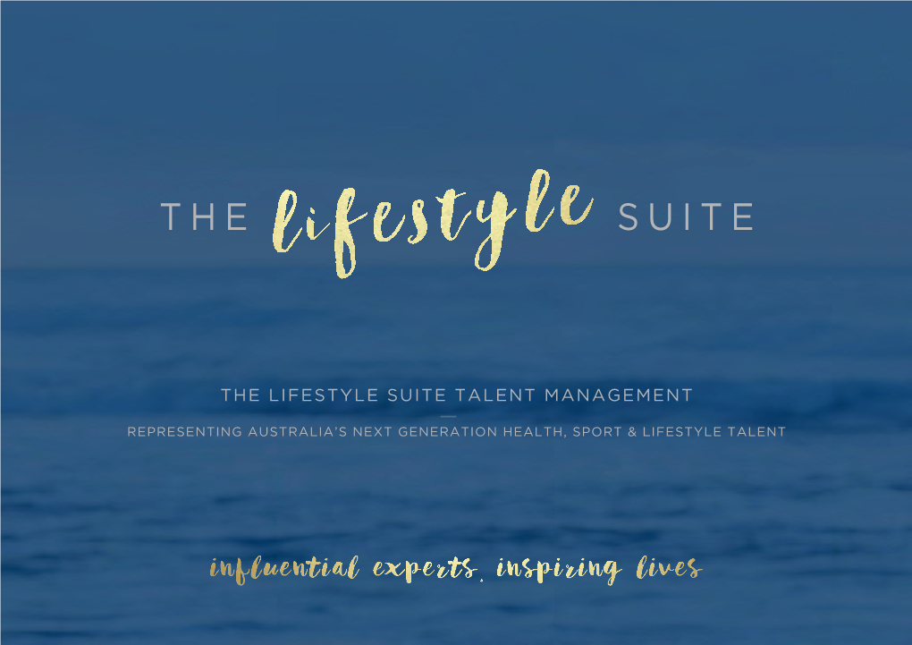 The Lifestyle Suite Talent Management