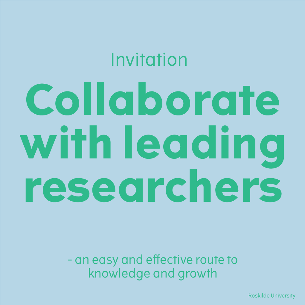 Invitation Collaborate with Leading Researchers