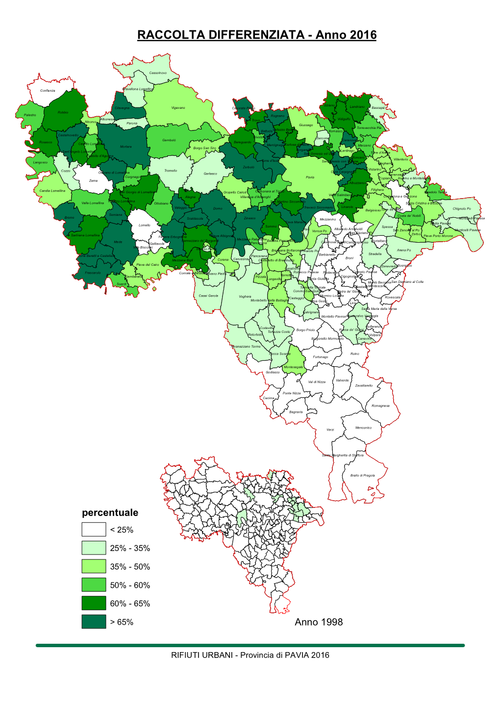 RACCOLTA DIFFERENZIATA - Anno 2016