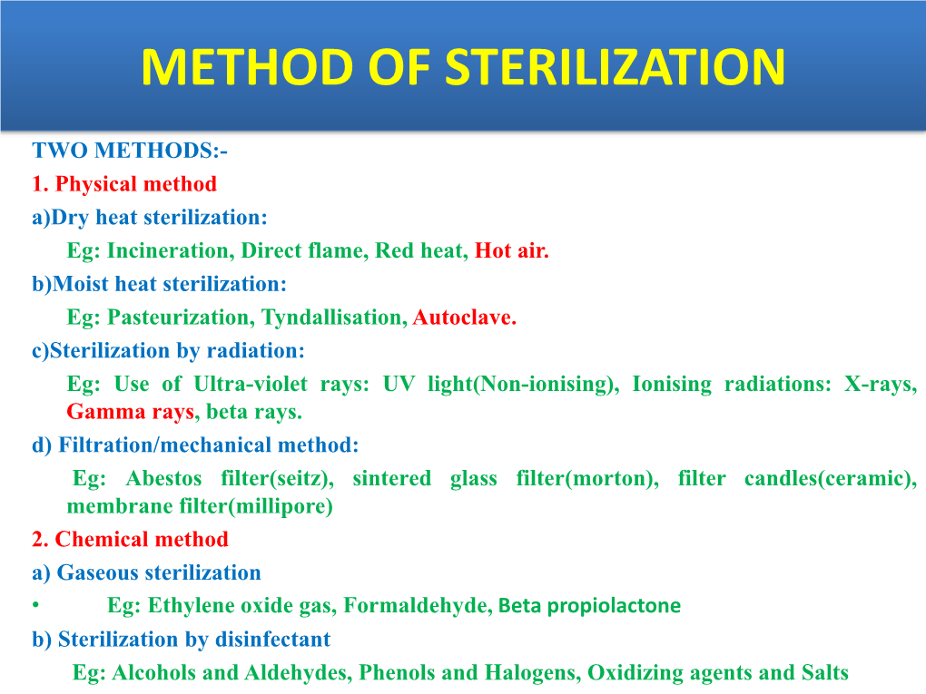 Physical Method of Sterilization.Pdf