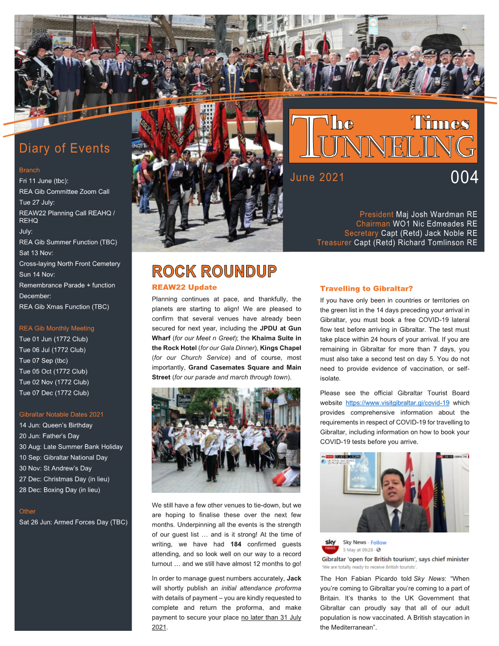 REA Gibraltar Newsletter