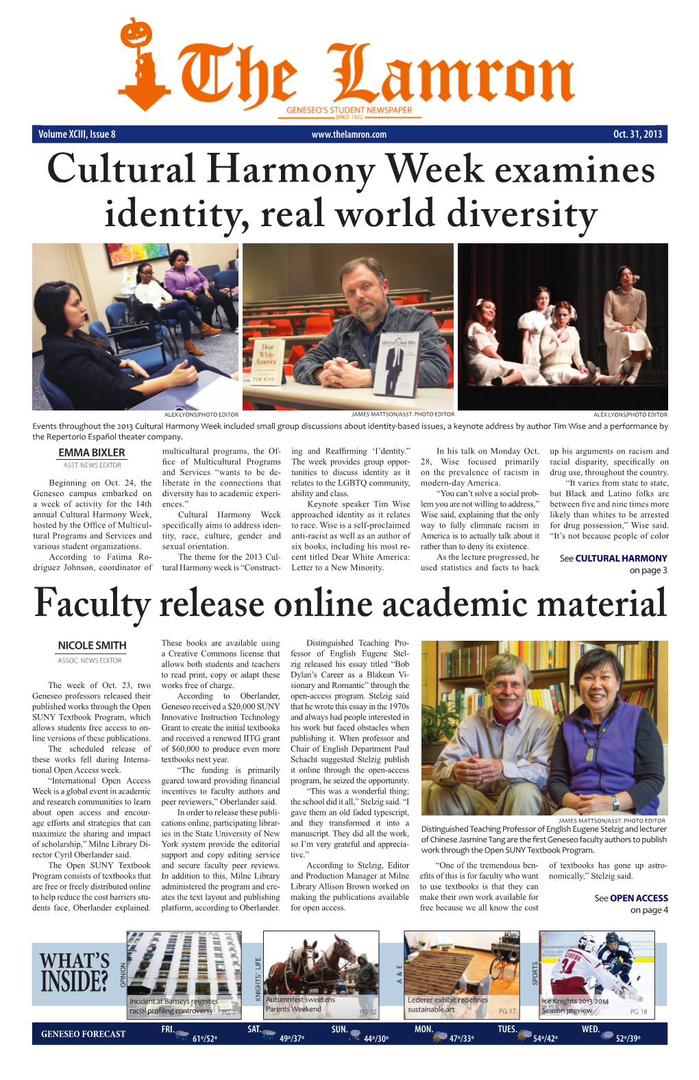 Cultural Harmony Week Examines Identity, Real World Diversity Faculty