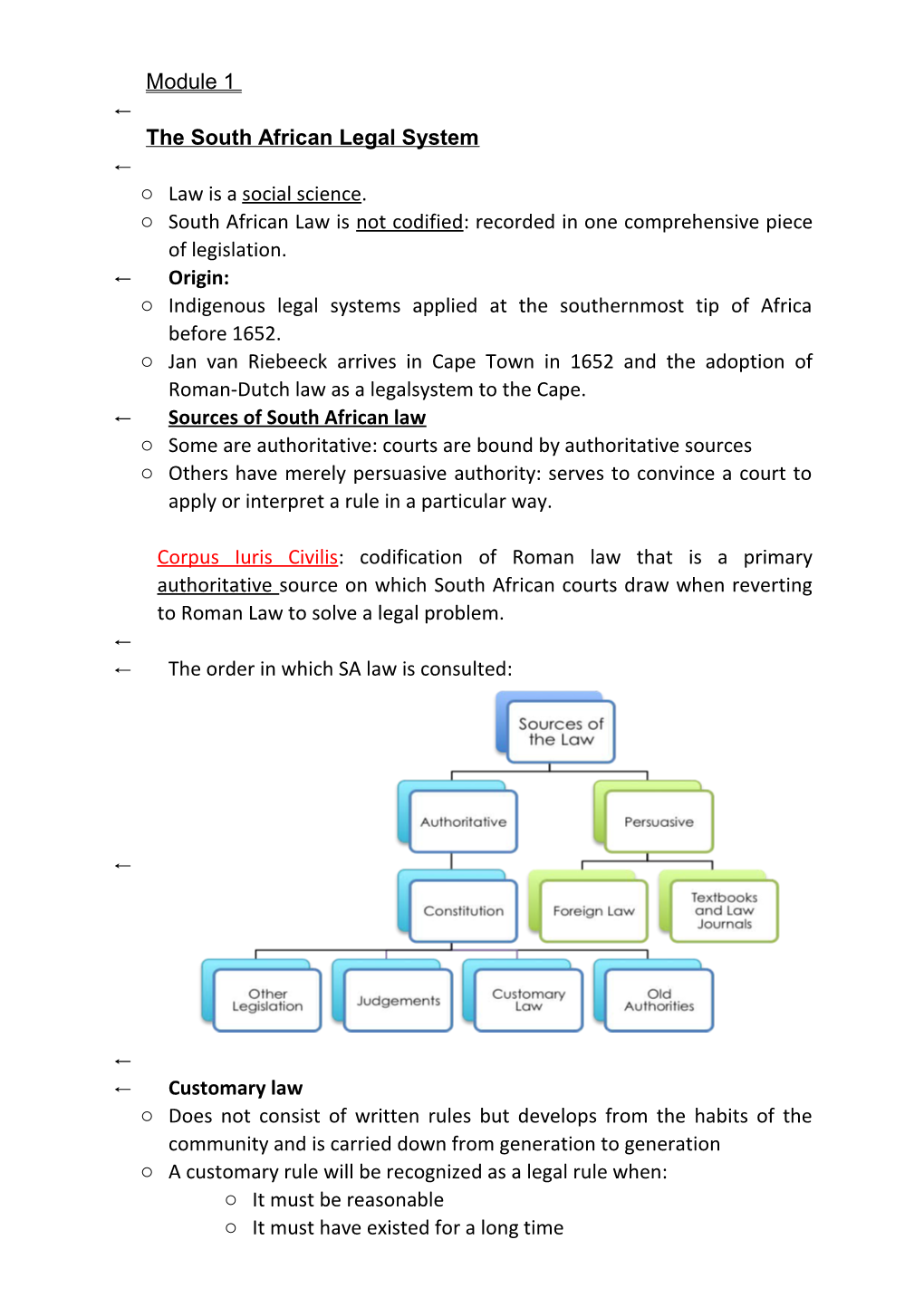 The South African Legal System