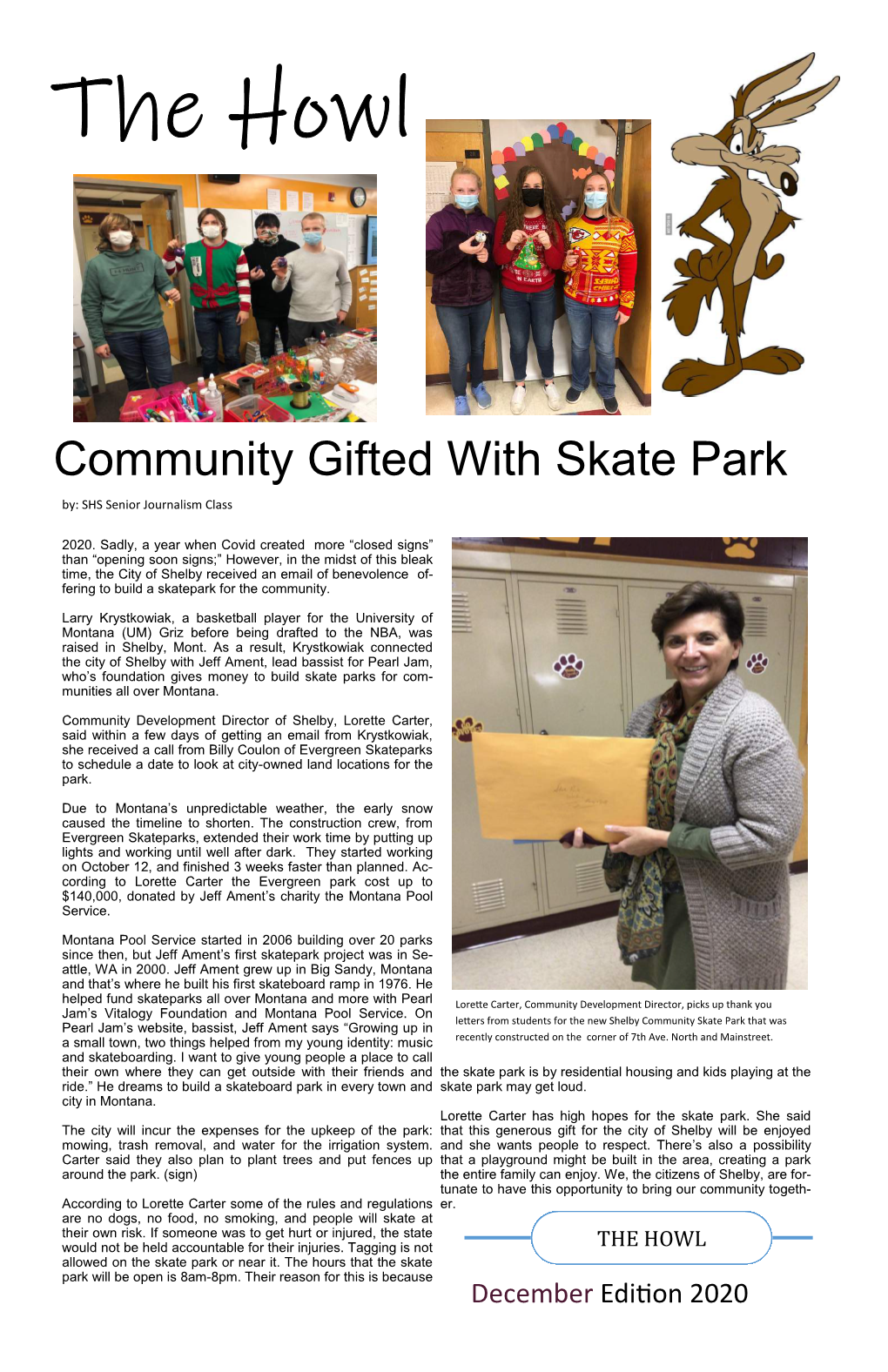 Community Gifted with Skate Park