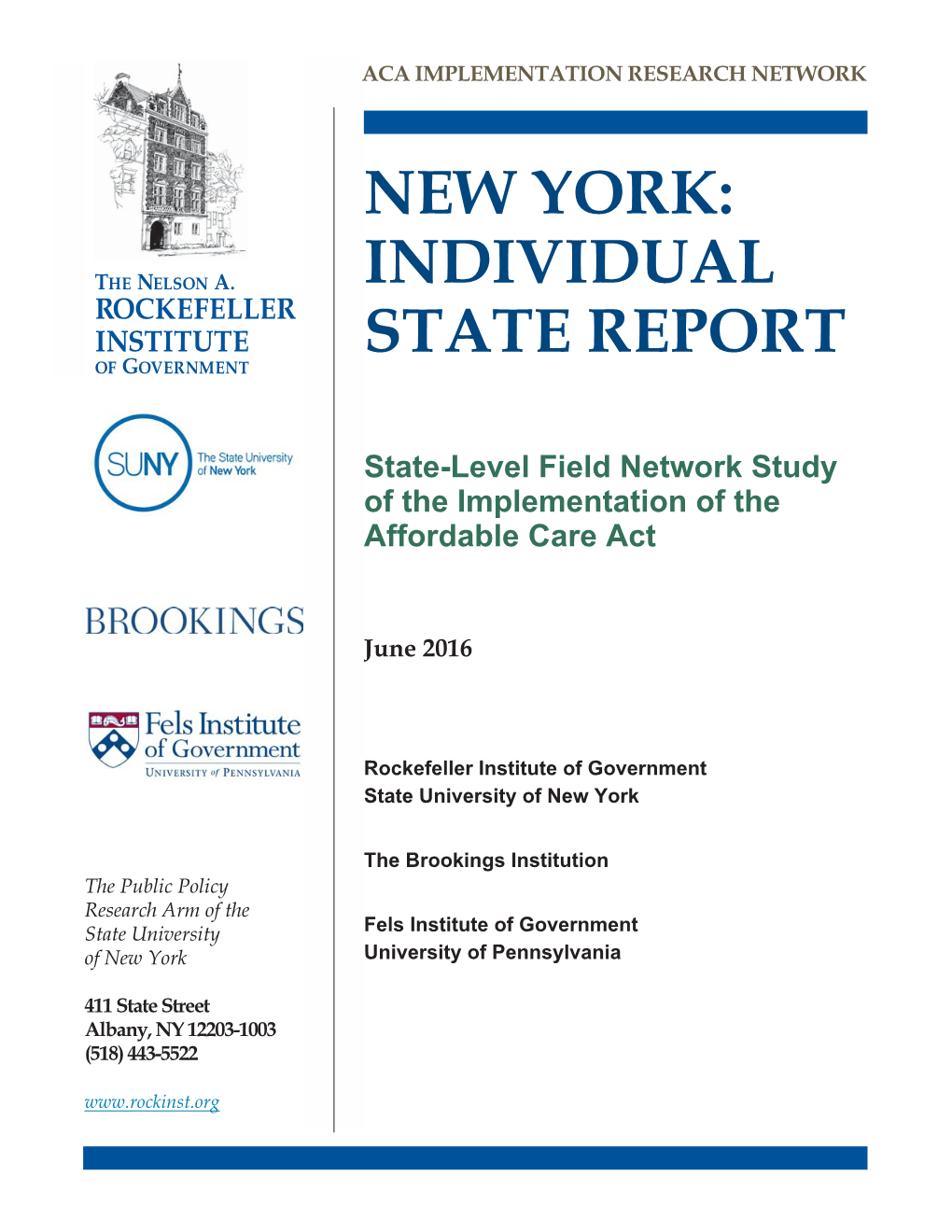 New York: Individual State Report