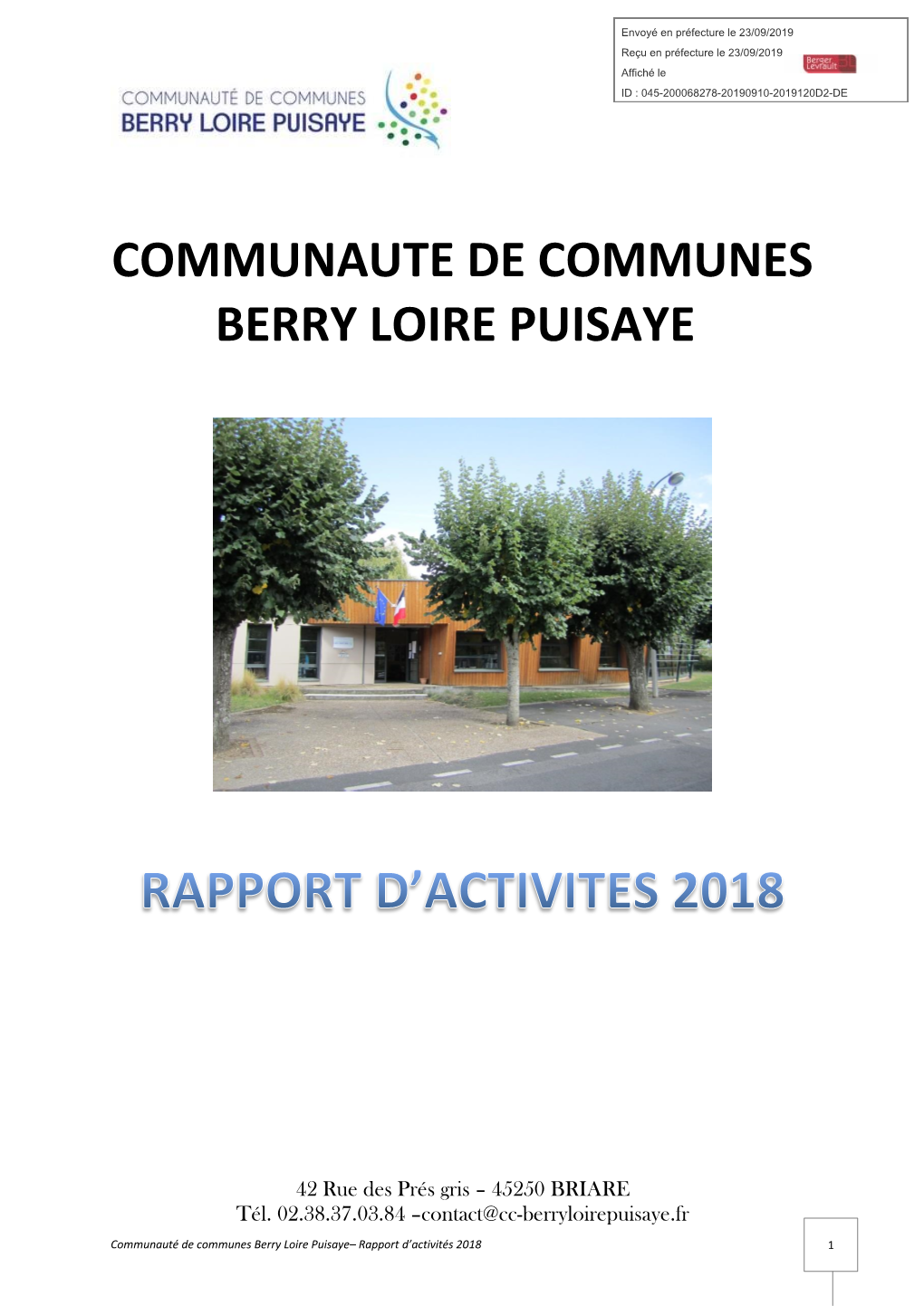 Communaute De Communes Berry Loire Puisaye