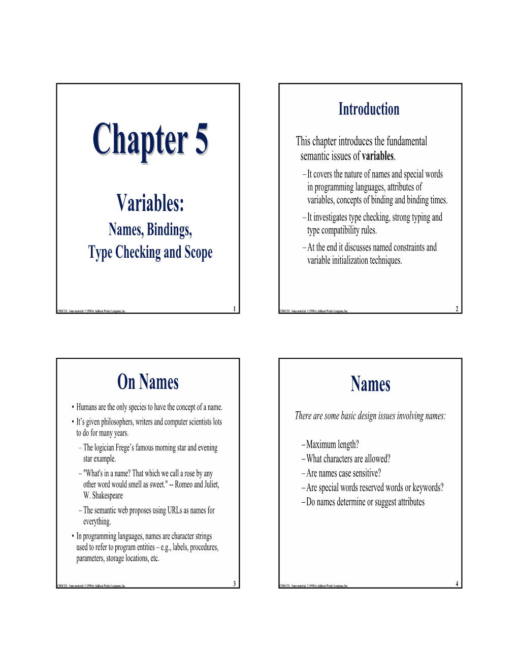 Chapter 55 Semantic Issues of Variables
