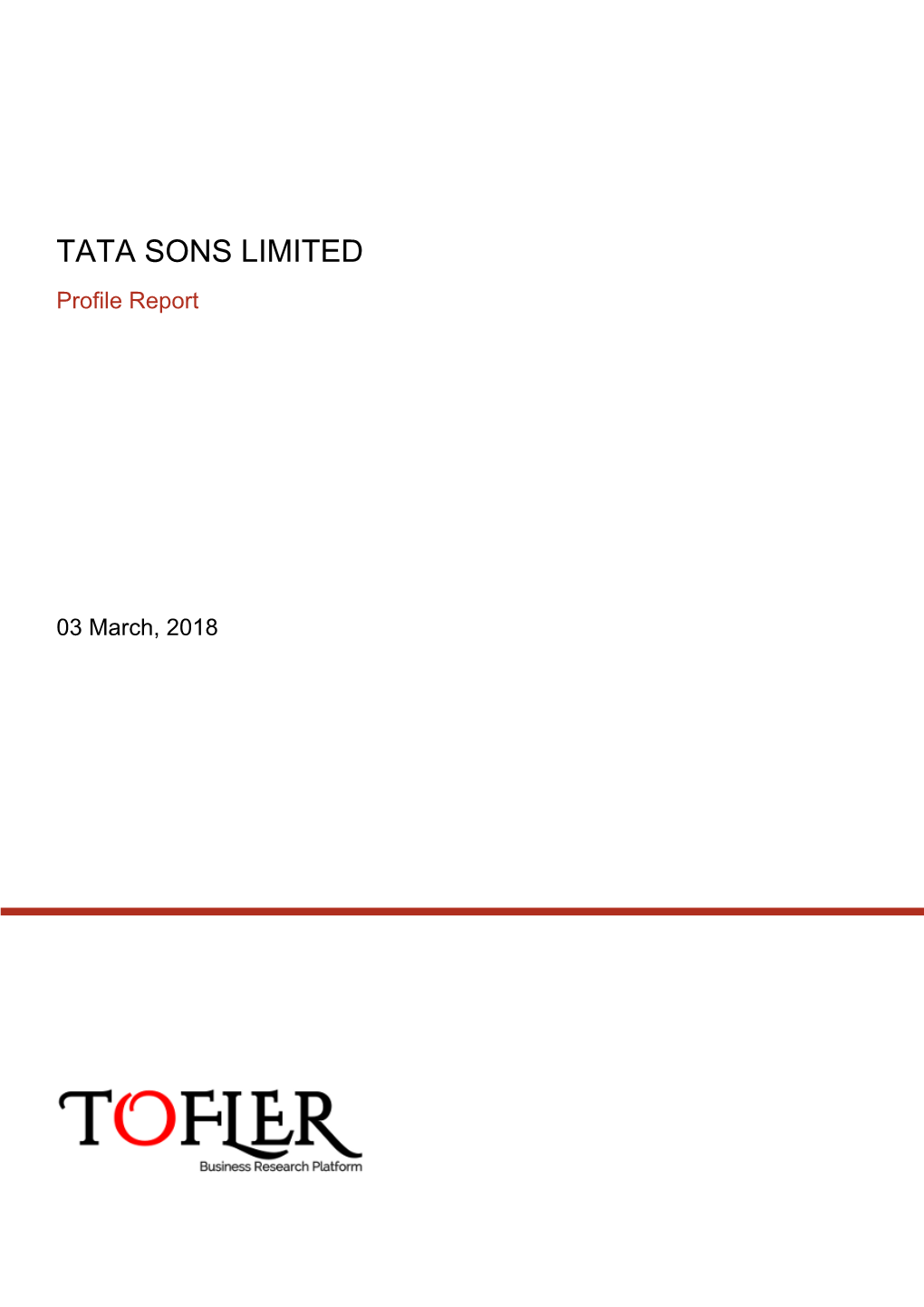 TATA SONS LIMITED Profile Report