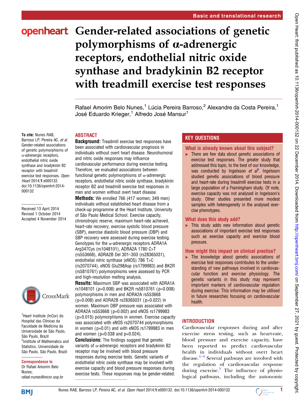 Gender-Related Associations of Genetic Polymorphisms of Α