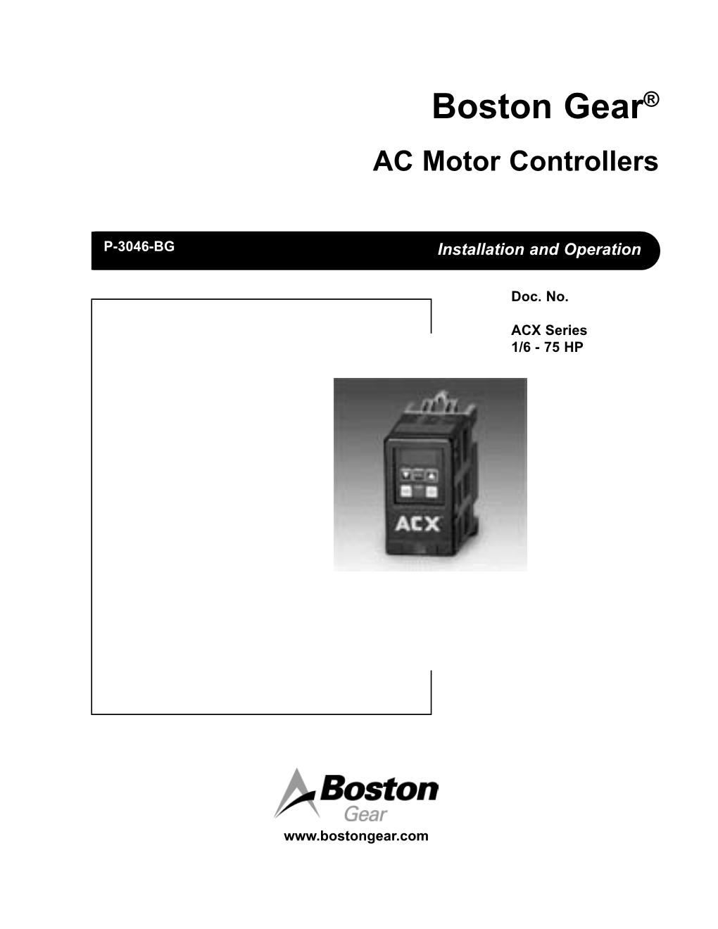 Boston Gear® AC Motor Controllers