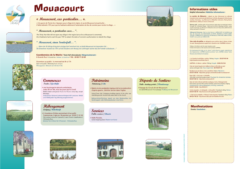 Mouacourt Hébergement Lodging / Unterkunft