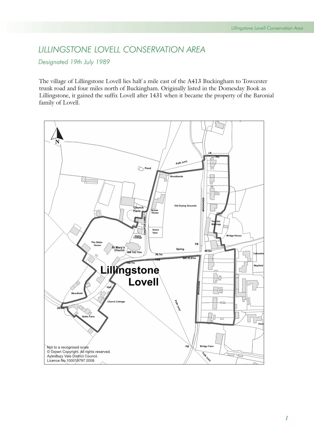 Lillingstone Lovell Conservation Area