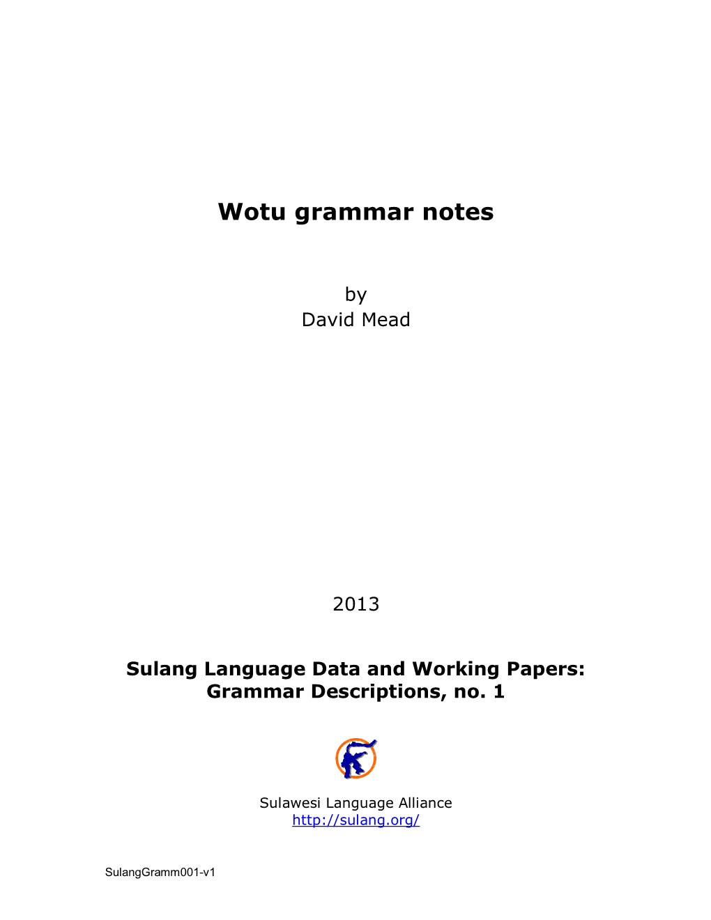 Wotu Grammar Notes